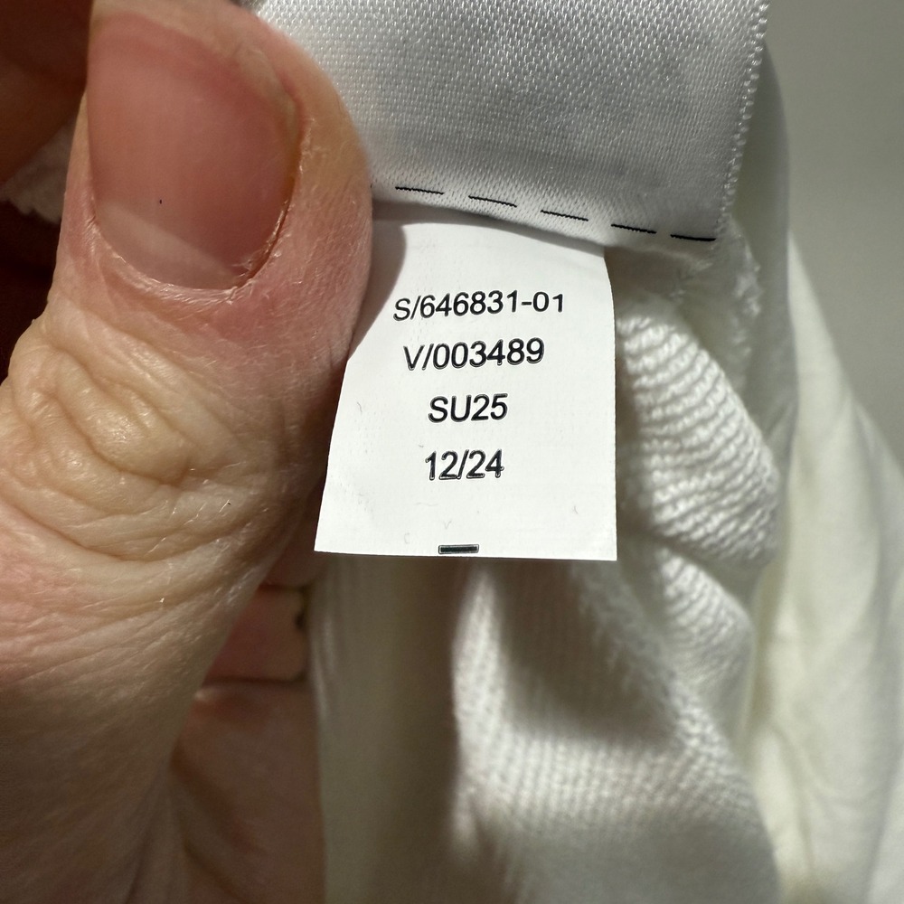 NWT Athleta Heavyweight Terry Cargo‎ Jogger Pants S Petite Ivory Off-white Cargo - Picture 11 of 11